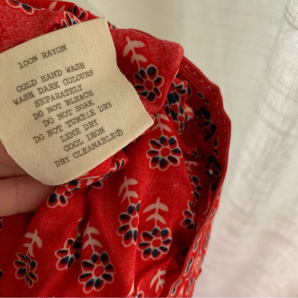 Spell Gypsiana Red Paisley Maxi Skirt - Picture 9 of 9